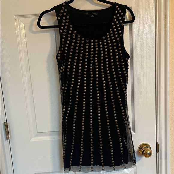 Twentyone Dresses & Skirts - TwentyOne Black Dress with Gold Accents- S